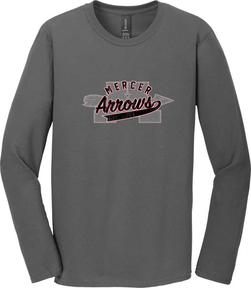 Mercer Arrows Softstyle Long Sleeve T-Shirt