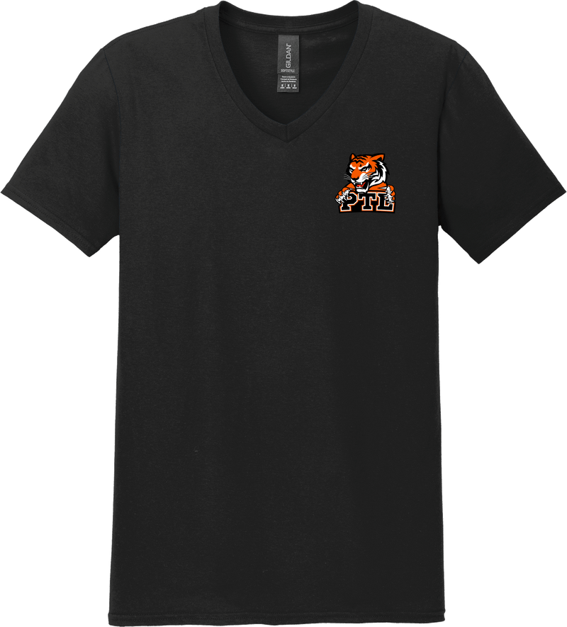 Princeton Tiger Lilies Softstyle V-Neck T-Shirt