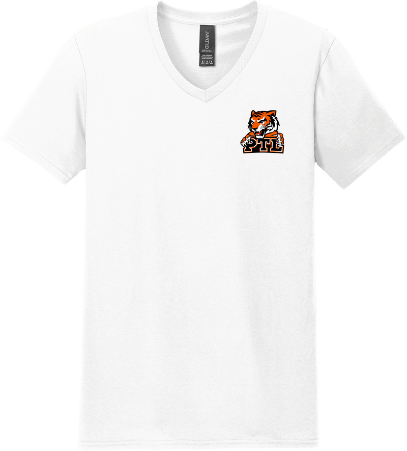 Princeton Tiger Lilies Softstyle V-Neck T-Shirt