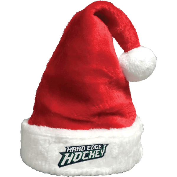 Hard Edge Hockey Plush Santa Hat