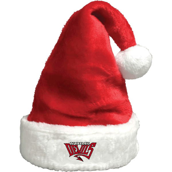 York Devils Plush Santa Hat