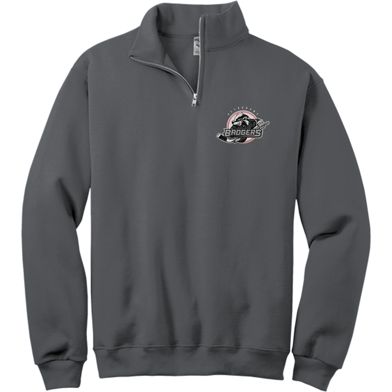 Allegheny Badgers NuBlend 1/4-Zip Cadet Collar Sweatshirt