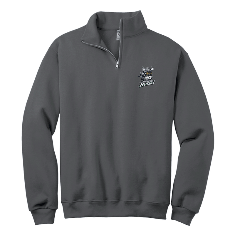 Hard Edge Hockey NuBlend 1/4-Zip Cadet Collar Sweatshirt