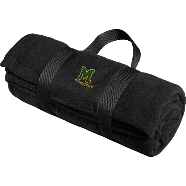 HVM Montgomery Fleece Blanket with Carrying Strap