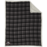 Scary Badgers Flannel Sherpa Blanket