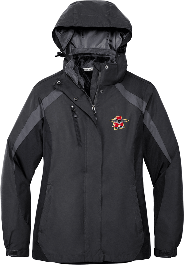 NY Aviators Ladies Colorblock 3-in-1 Jacket