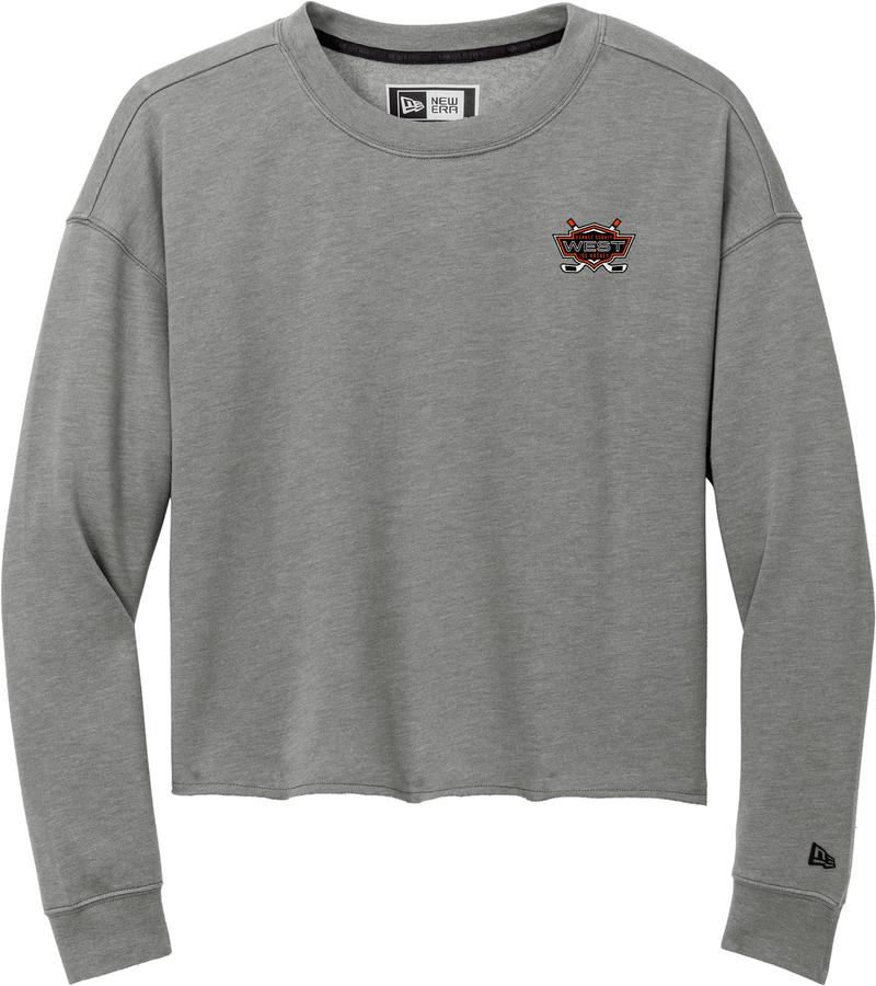 Orange County West New Era Ladies Tri-Blend Fleece Crop Crew