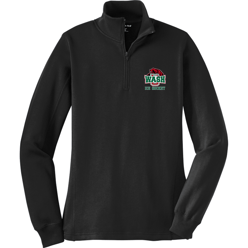 Wash U Ladies 1/4-Zip Sweatshirt