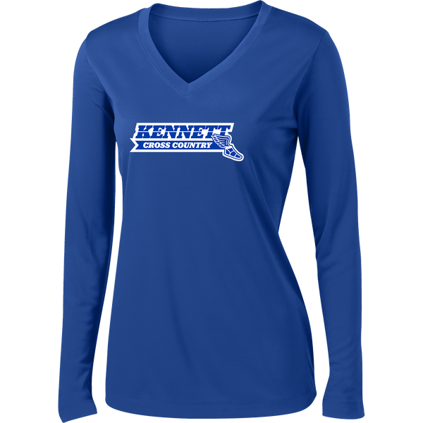 Kennett Ladies Long Sleeve PosiCharge Competitor V-Neck Tee