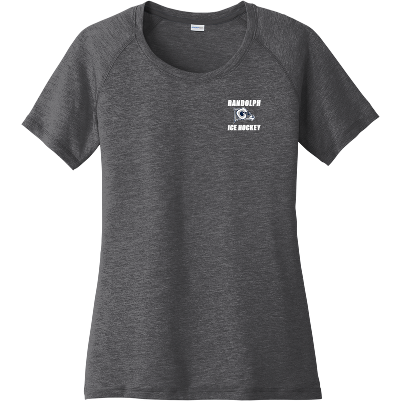 Randolph Recreation Ladies PosiCharge Tri-Blend Wicking Scoop Neck Raglan Tee