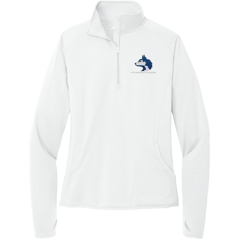 Pittsburgh Huskies Ladies Sport-Wick Stretch 1/4-Zip Pullover