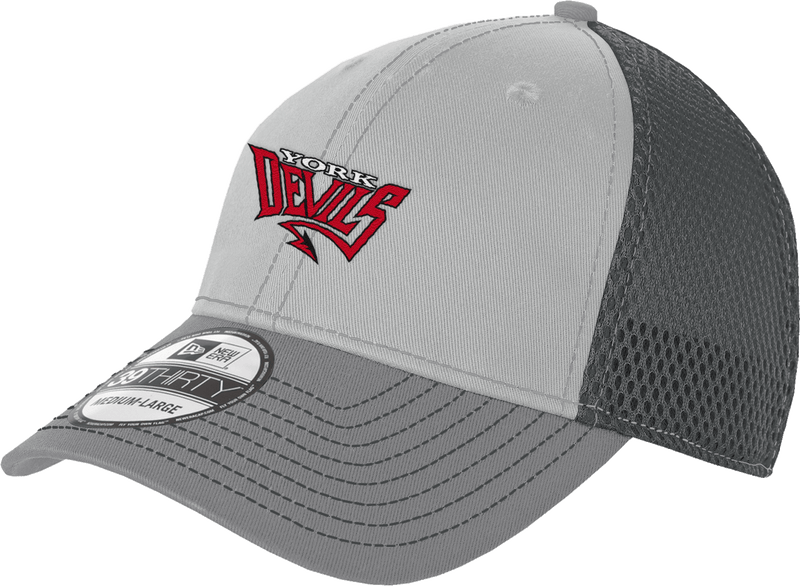 York Devils New Era Stretch Mesh Contrast Stitch Cap