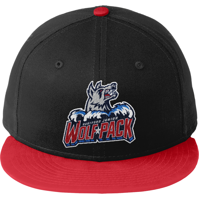 Hartford Jr. Wolfpack New Era Flat Bill Snapback Cap