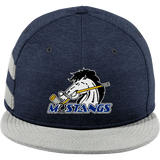 Mid-State Mustangs New Era Shadow Heather Striped Flat Bill Snapback Cap