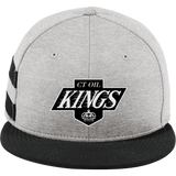 CT Oil Kings New Era Shadow Heather Striped Flat Bill Snapback Cap