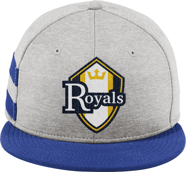 Royals Hockey Club New Era Shadow Heather Striped Flat Bill Snapback Cap