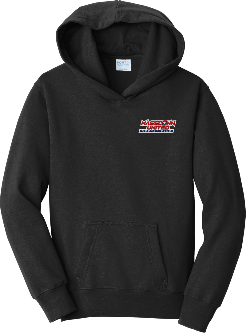 Mass Conn United Youth Fan Favorite Fleece Pullover Hooded Sweatshirt