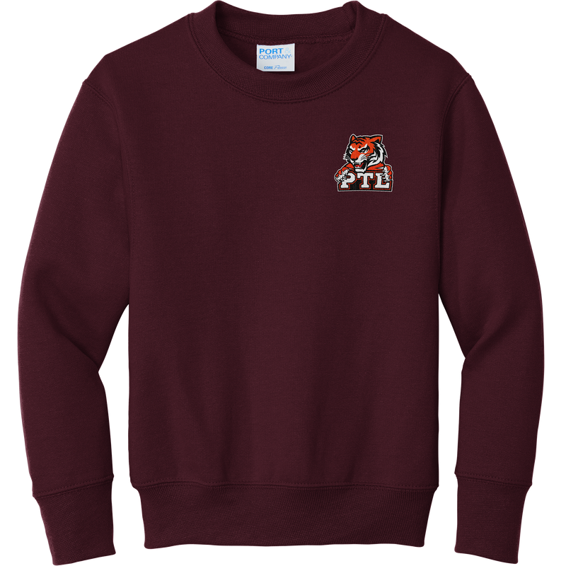 Princeton Tiger Lilies Youth Core Fleece Crewneck Sweatshirt