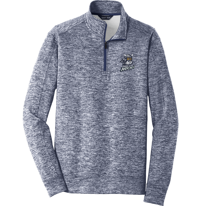 Hard Edge Hockey PosiCharge Electric Heather Fleece 1/4-Zip Pullover