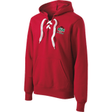 Wash U Lace Up Pullover Hooded Sweatshirt