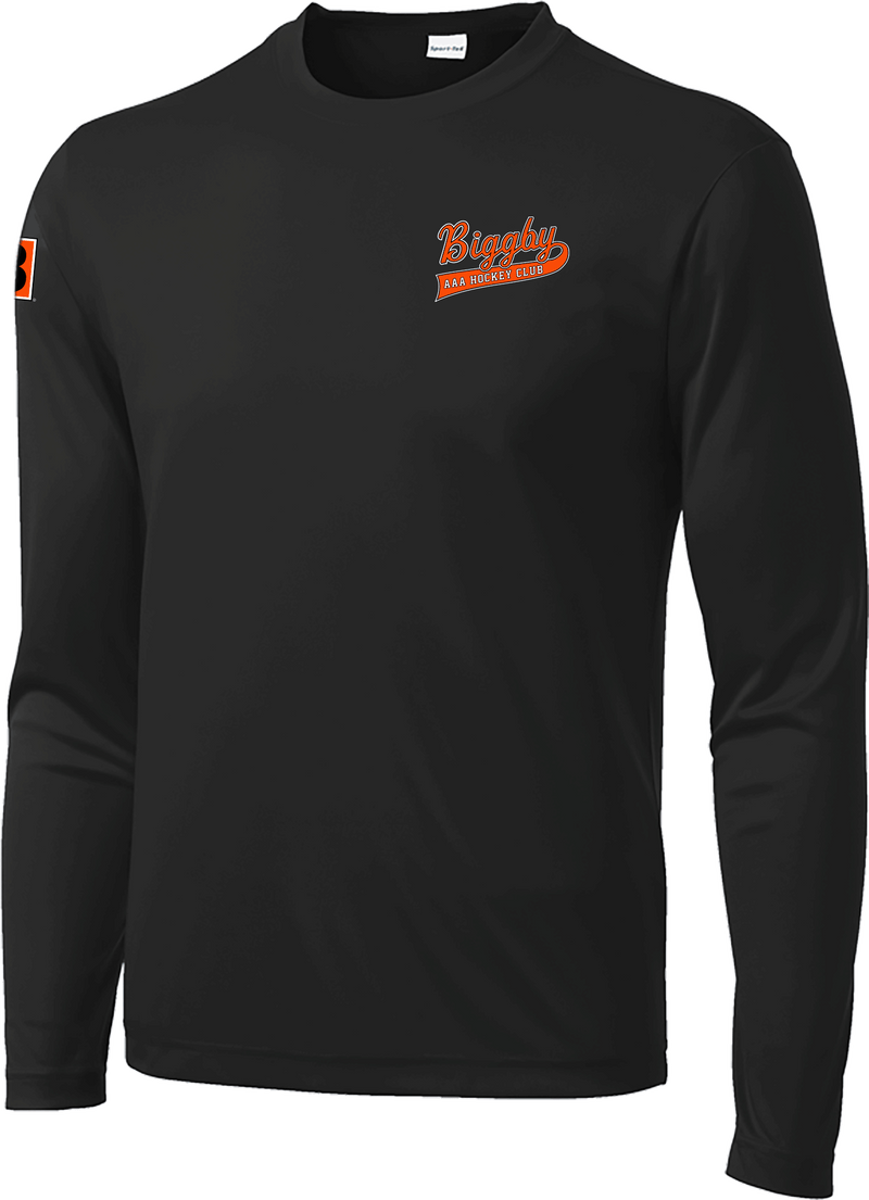 Biggby Coffee AAA Long Sleeve PosiCharge Competitor Tee