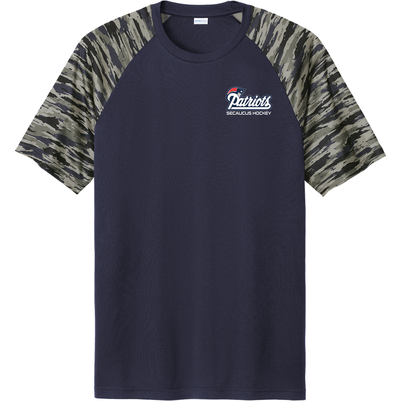 Secaucus Patriots Drift Camo Colorblock Tee