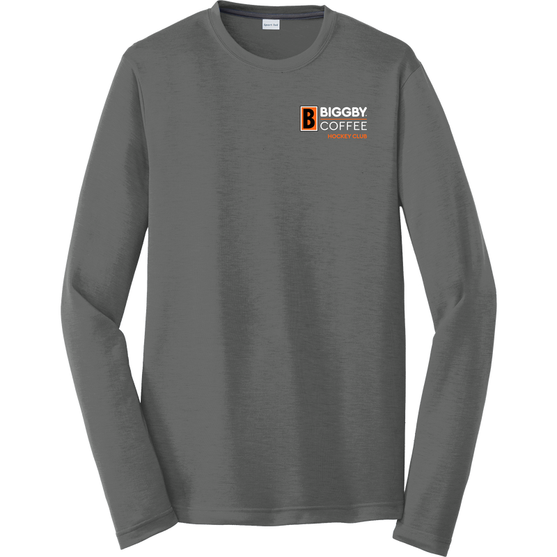 Biggby Coffee Hockey Club Long Sleeve PosiCharge Competitor Cotton Touch Tee