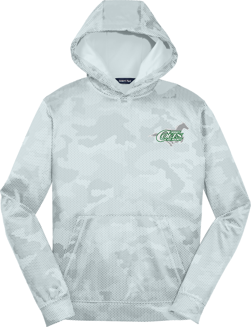 NJ Colts Youth Sport-Wick CamoHex Fleece Hooded Pullover