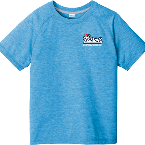 Secaucus Patriots Youth PosiCharge  Tri-Blend Wicking Raglan Tee