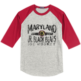 MD Jr. Black Bears Youth Colorblock Raglan Jersey