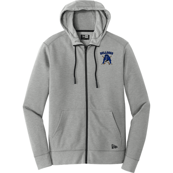 Chicago Bulldogs New Era Tri-Blend Fleece Full-Zip Hoodie